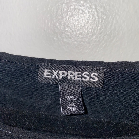 Express Black Amber Beaded Studded Rockercore Short-sleeved Tee Shirt Top Small - Picture 8 of 8